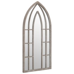 Miroir de jardin Sable 70x30 cm Fer pour utilisation extérieure 568956568956