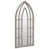 Miroir de jardin Sable 70x30 cm Fer pour utilisation extérieure 568956568956
