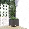 Jardinière de jardin avec treillis Noir 40x40x136 cm PP 568959568959