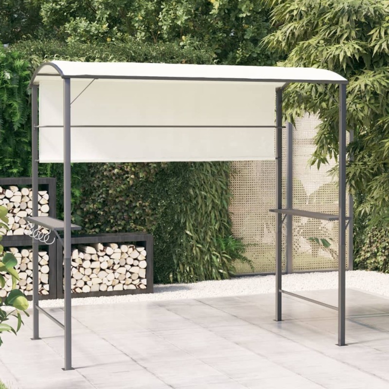 Belvédère avec toit 220x110x200 cm Crème 568995568995