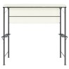 Belvédère avec toit 220x110x200 cm Crème 568995568995