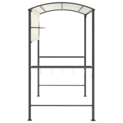 Belvédère avec toit 220x110x200 cm Crème 568995568995