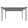 Tonnelle de jardin avec toit rétractable 4x3 m Anthracite 568996568996