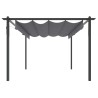 Tonnelle de jardin avec toit rétractable 4x3 m Anthracite 568996568996
