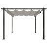 Tonnelle de jardin avec toit rétractable 3x3 m Crème 569000569000