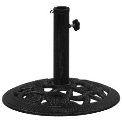 Socle de parasol Noir 40x40x32 cm Fonte 569021569021