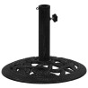Socle de parasol Noir 40x40x32 cm Fonte 569021569021