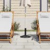 Socle de parasol Noir 40x40x32 cm Fonte 569021569021