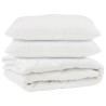 Couette avec oreiller 3 pcs Blanc Microfibre 569028569028