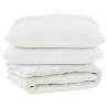 Couette avec oreiller 3 pcs Blanc Microfibre 569048569048