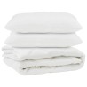 Couette avec oreiller 3 pcs Blanc Microfibre 569072569072
