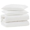 Ensemble de Duvet 3 pcs Blanc Microfibre et Plumes D'oie 569079569079