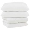 Couette avec Oreillers 3 pcs Blanc Microfibre et Plumes D'oie 569092569092