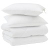 Duvet d'hiver avec oreiller 3 pcs Blanc Microfibre 569144569144