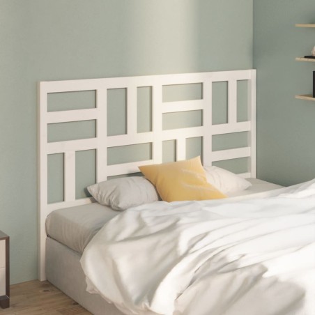  Tête de lit Blanc 126x4x104 cm Bois massif de pin 