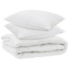 Duvet toutes saisons avec oreiller 3 pcs Blanc Microfibre 569210569210