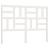  Tête de lit Blanc 126x4x104 cm Bois massif de pin 