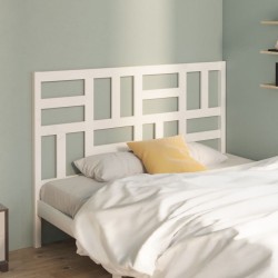  Tête de lit Blanc 126x4x104 cm Bois massif de pin 