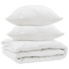 Duvet toutes saisons avec oreiller 3 pcs Blanc Microfibre 569219569219