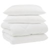 Duvet d'hiver avec oreiller 3 pcs Blanc Microfibre 569237569237