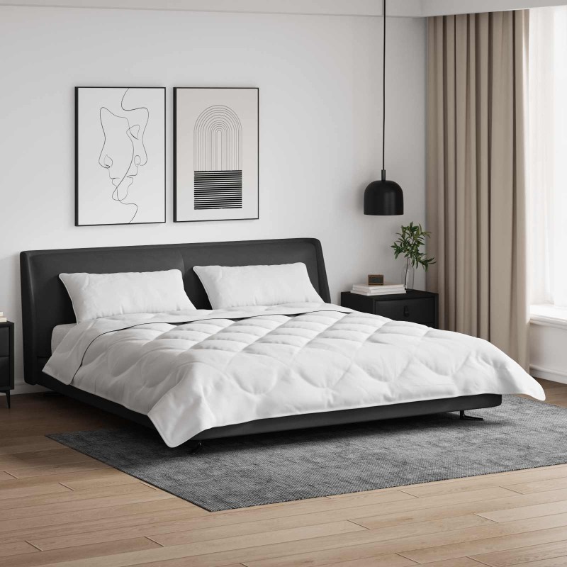 Couette avec oreiller 3 pcs Blanc Microfibre 569262569262