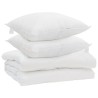 Couette avec oreiller 3 pcs Blanc Microfibre 569272569272