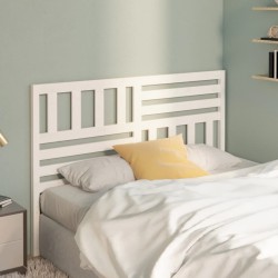  Tête de lit Blanc 141x4x100 cm Bois massif de pin 