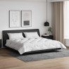 Duvet d'été simple avec oreiller 3 pcs Blanc Microfibre 569347569347