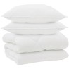 Duvet d'hiver avec oreiller 3 pcs Blanc Microfibre 569367569367