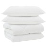 Duvet d'hiver avec oreiller 3 pcs Blanc Microfibre 569376569376