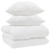 Duvet d'hiver avec oreiller 3 pcs Blanc Microfibre 569386569386