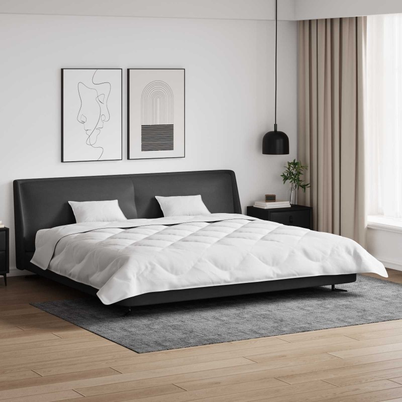 Duvet d'hiver avec oreiller 3 pcs Blanc Microfibre 569391569391