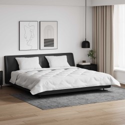 Couette avec Oreillers 3 pcs Blanc Microfibre et Plumes D'oie 569405569405