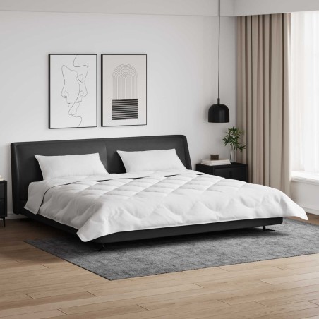 Duvet d'hiver avec oreiller 3 pcs Blanc Microfibre 569408569408