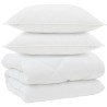 Duvet d'hiver avec oreiller 3 pcs Blanc Microfibre 569409569409