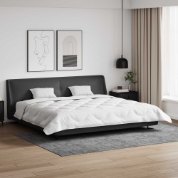Couette avec Oreillers 3 pcs Blanc Microfibre et Plumes D'oie 569423569423