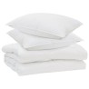 Couette avec oreiller 3 pcs Blanc Microfibre 569425569425