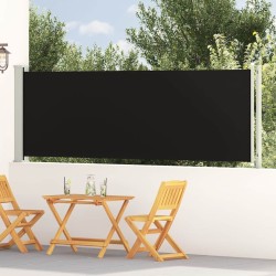 Auvent latéral rétractable de patio 117x600 cm Noir 569481569481