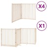 Barrière pour chien porte pliable 12 panneaux bois de peuplier 569483569483