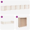 Barrière pour chien porte pliable 12 panneaux bois de peuplier 569483569483