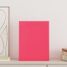 Sacs en papier 250 pcs avec poignées rose 32x12x42 cm 569485569485