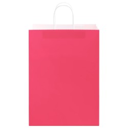 Sacs en papier 250 pcs avec poignées rose 32x17x44 cm 569487569487