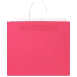 Sacs en papier 250 pcs avec poignées rose 32x22x28 cm 569489569489