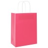 Sacs en papier 250 pcs avec poignées rose 21x11x28 cm 569494569494