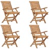 Ensemble à manger de jardin 5 pcs Bois de teck massif 569496569496