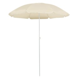 Parasol de jardin avec mât en acier sable 180 cm 569502569502