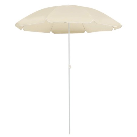 Parasol de jardin avec mât en acier sable 180 cm 569502569502
