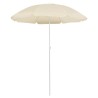 Parasol de jardin avec mât en acier sable 180 cm 569502569502