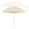 Parasol de jardin avec mât en acier sable 180 cm 569502569502