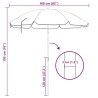 Parasol de jardin avec mât en acier sable 180 cm 569502569502